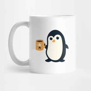 Penguin Coffee Business Man Mug